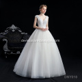 New elegant lace short-sleeved large size V-neck bridal jumpsuit used couture wedding-dress